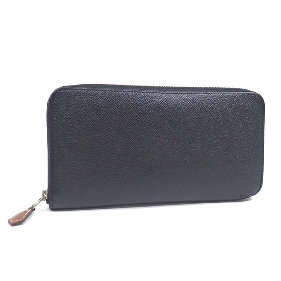 HERMES Black Leather Wallet - Picture 1 of 6